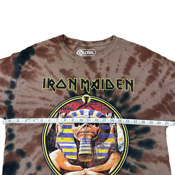 Iron Maiden EDDIE Tie Dye Tee Shirt Size Small Heavy Metal Maidenheads Concert - Picture 9 of 10